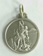 SAINT MICHEL ARGENT VERITABLE CHAINE PENDENTIF COLLIER