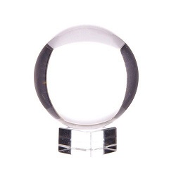BOULE DE CRISTAL AVEC SOCLE BOITE CADEAU