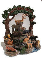 12 ANIMAUX DE LA FORET AVEC PRESENTOIR