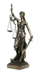 LA JUSTICE FACON BRONZE STATUE SCULPTURE