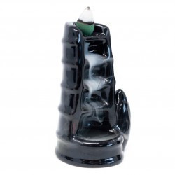 FONTAINE A ENCENS CERAMIQUE + BOITE DE 45 CONES TRANCHE BAMBOU