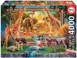 PUZZLE 4000 PIECES RETOUR DE LA SAVANE