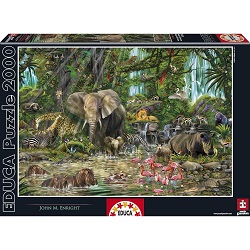 PUZZLE 2000 PIECES JUNGLE AFRICAINE