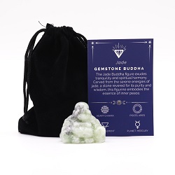 PORTE BONHEUR BOUDDHA JADE PIERRE NATURELLE