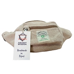 BANANE SACOCHE SAC POCHETTE CHANVRE NATUREL