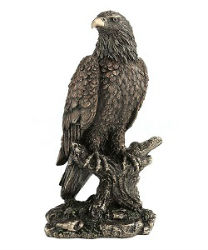 AIGLE SUR BRANCHE FACON BRONZE STATUE SCULPTURE