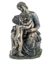 AMOUR FRATERNEL BRONZE STATUE SCULPTURE