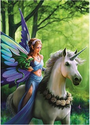 PUZZLE LICORNE FEE DRAGON 1500 PIECES