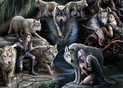 PUZZLE LOUPS ANNE STOKES 1500 PIECES