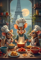 PUZZLE PETITS CHEFS DE PARIS 1000 PIECES