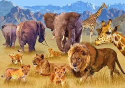 PUZZLE SAVANE ANIMAUX SAUVAGES 1500 PIECES
