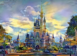 PUZZLE CHATEAU DISNEY FLORIDE 1000 PIECES