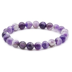 AMETHYSTE BRACELET BOULES 8 MMS