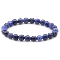 SODALITE BRACELET BOULES 8 MMS