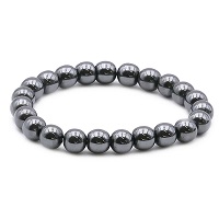 HEMATITE BRACELET BOULES 8 MMS