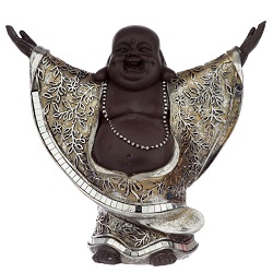BOUDDHA CHINOIS BRAS LEVES STATUE