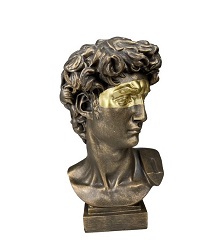 BUSTE DAVID FACON BRONZE MASQUE STATUE