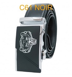 CEINTURE CUIR AUTOMATIQUE 35 BOUCLE GRIZZLY