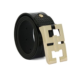 CEINTURE CUIR CROCODILE DAME BOUCLE DESIGN