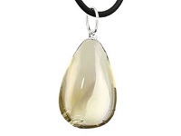 CITRINE PIERRE NATURELLE PENDENTIF COLLIER