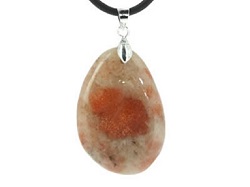 PIERRE DE SOLEIL NATURELLE PENDENTIF COLLIER