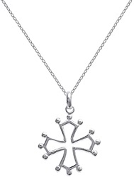 CROIX OCCITANE ARGENT VERITABLE CHAINE PENDENTIF COLLIER