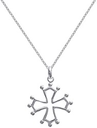 CROIX OCCITANE ARGENT VERITABLE CHAINE PENDENTIF COLLIER