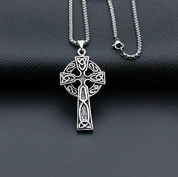 CROIX CELTIQUE PENDENTIF ARGENTE