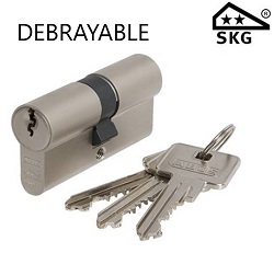 CYLINDRE SERRURE DEBRAYABLE ABUS E60 DIMENSIONS AU CHOIX