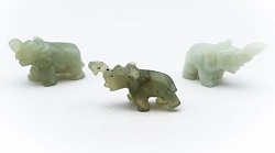 ELEPHANT PIERRE PRECIEUSE EN JADE 30/50