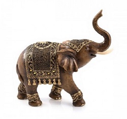 ELEPHANT TISHYA FACON BRONZE STATUE SCULPTURE