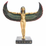 ISIS AILES DEBOUT FIGURINE STATUE