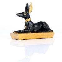 ANUBIS ALLONGE SCULPTURE STATUE