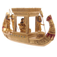 BATEAU AUVENT EGYPTIEN DORE SCULPTURE STATUE