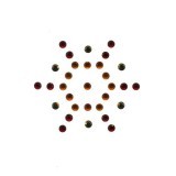 TATOUAGE CRISTAL SWAROVSKI EPHEMERE SOLEILCUIR NOIR