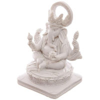 GANESH BLANC STATUE SCULPTURE 14 cms