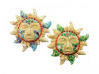 MAGNET AIMANT SOLEIL RESINE LOT DE 2 ASSORTIS