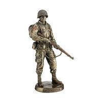 GI SOLDAT AMERICAIN FACON BRONZE STATUE SCULPTURE