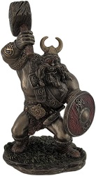 GUERRIER VIKING FACON BRONZE STATUE SCULPTURE