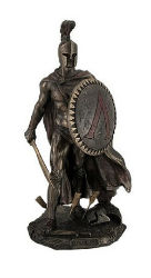 LEONIDAS ROI DE SPARTE FACON BRONZE STATUE SCULPTURE