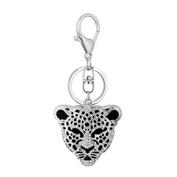 BIJOU DE SAC LEOPARD STRASS PORTE CLES