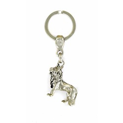 LION PORTE CLES METAL RELIEF FABRICATION FRANCAISE