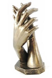 LES MAINS DE RODIN FACON BRONZE STATUE SCULPTURE