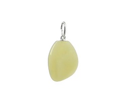 OPALE JAUNE NATURELLE PENDENTIF COLLIER