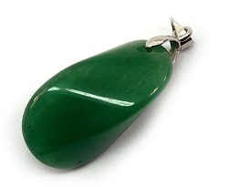 JADE GRAND MODELE PENDENTIF COLLIER CORDON CUIR