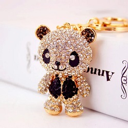 BIJOU DE SAC PANDA STRASS PORTE CLES