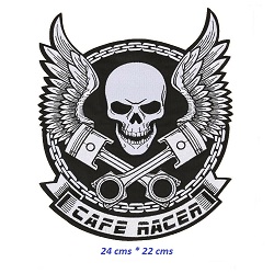 GRAND ECUSSON PATCH THERMOCOLLANT CAFE RACER 24CMS/22CMS