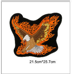 GRAND ECUSSON PATCH THERMOCOLLANT AIGLE 21.5CMS/25.7CMS