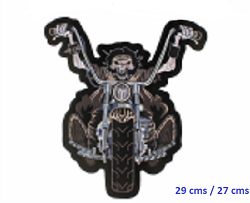 GRAND ECUSSON PATCH THERMOCOLLANT GHOST RIDER 29 CMS / 27 CMS