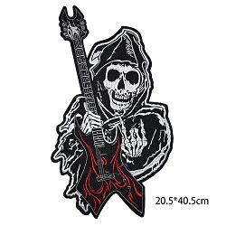 GRAND ECUSSON PATCH THERMOCOLLANT GUITARE GRIM 20.5 CMS / 40.5 CMS